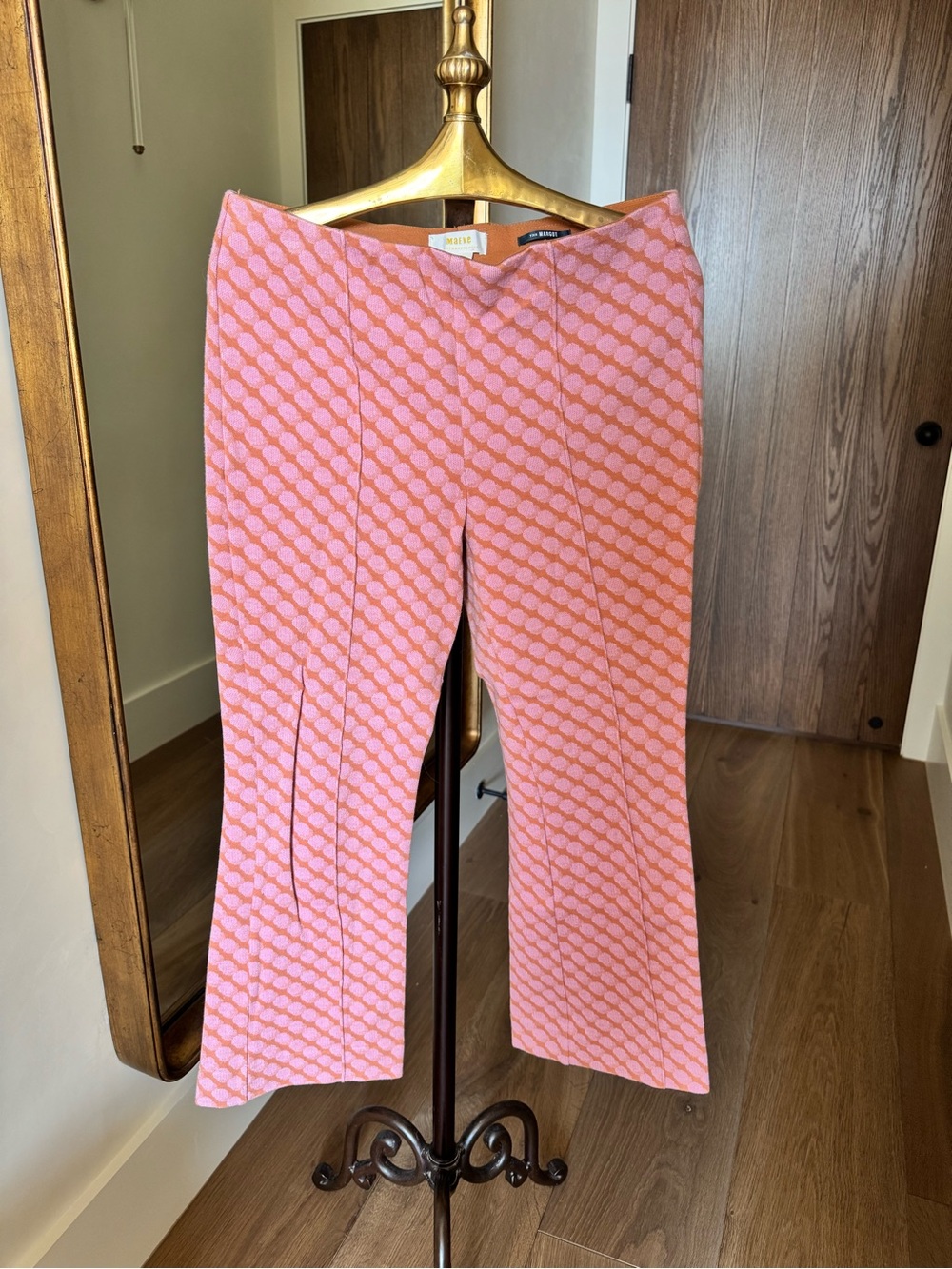 Mauve Pink Patterned Demi pants knit